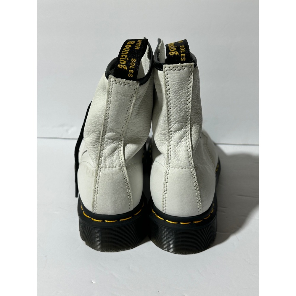 Dr. Martens 1460 Laced White Leather Ankle Boots Women's US 6 - Picture 3 of 9